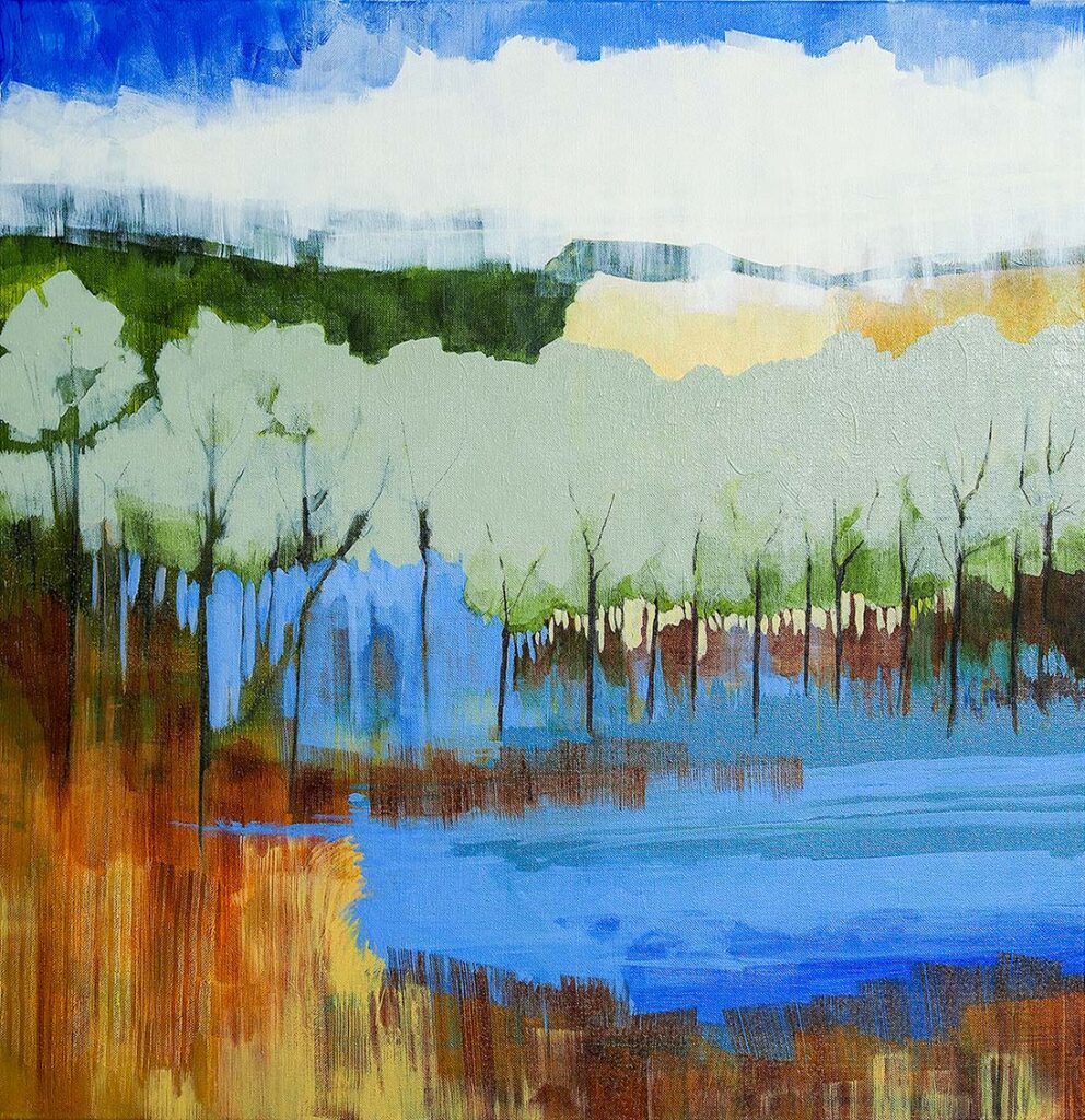 Lake 4 - Acrylic on Canvas - 24" x 30"