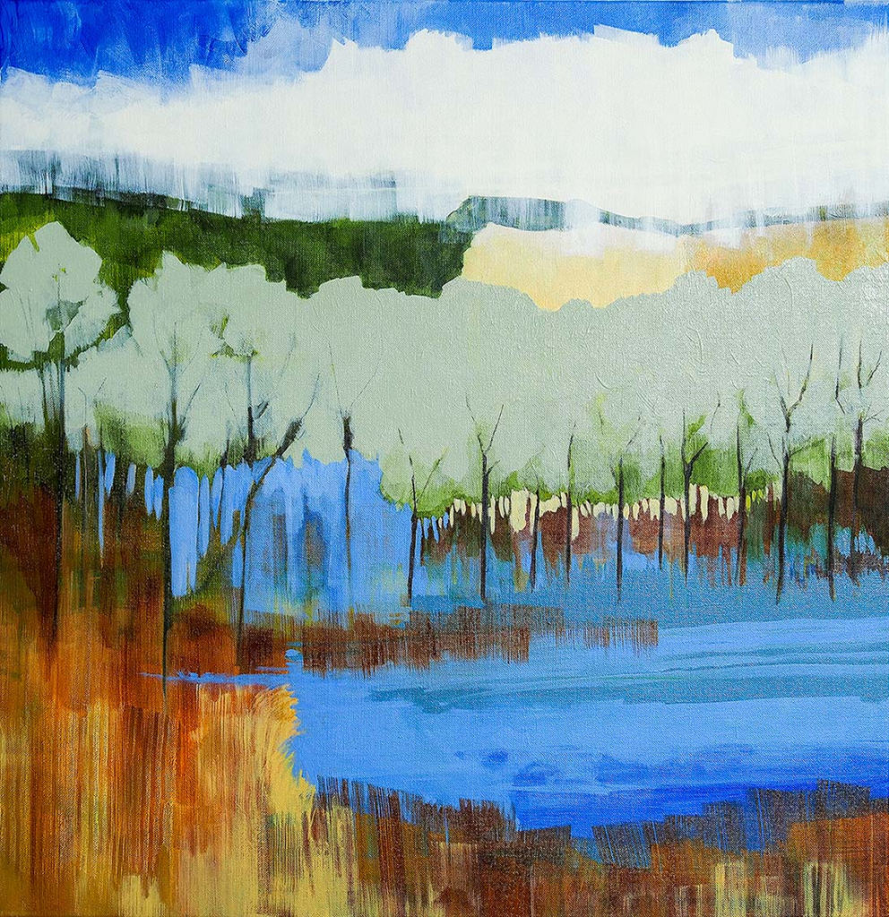 Lake 4 - Acrylic on Canvas - 24" x 30"