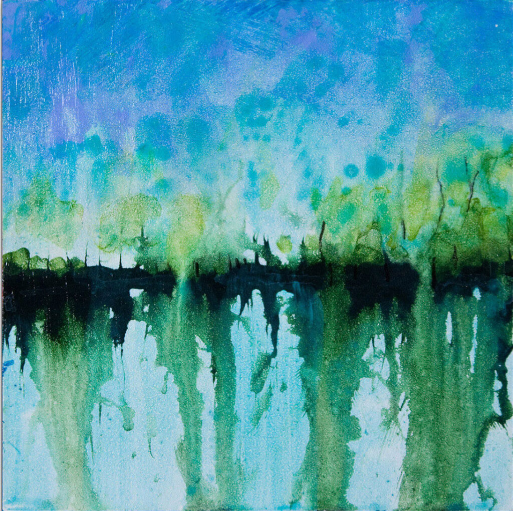 Reflections - Acrylic on Canvas - 5" x 5"